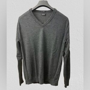 J. Crew Gray V-Neck Sweater